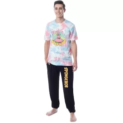 SpongeBob SquarePants Mens' Patrick Tie-Dye Funny Jogger Sleep Pajama Set Multicolored -Cozy Nights Sales Store GUEST f346c4d4 4d40 4fc2 91ee 993eca73cd68