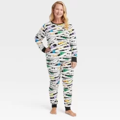 Women's Glow-In-The-Dark Mummy Halloween Matching Family Pajama Set - Hyde & EEK! Boutique™ White -Cozy Nights Sales Store GUEST f3d37c23 aea4 436b 8148 a4c74ec4898f