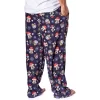 Disney Mickey Mouse Men's Santa Characters Minky Plush Fleece Pajama Pants