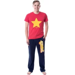 Steven Universe Mens' TV Show Costume Star Character Sleep Pajama Set Multicolored -Cozy Nights Sales Store GUEST f454f8a3 e49d 4e0c 8ba7 35f1990f883d