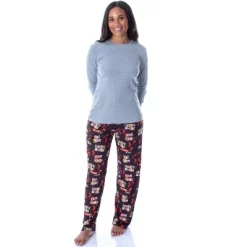 DC Comics Women's Harley Quinn Love Stinks Loungewear Pajama Pants Black