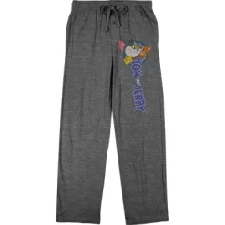 Tom And Jerry Classic Cartoon Characters Men's Charcoal Grey Sleep Pajama Pants -Cozy Nights Sales Store GUEST f5239aa7 15cf 473e ab28 f8155b20961b