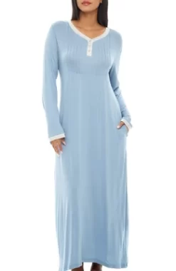 Women's Soft Knit Nightgown Long Sleep Shirt Full Length Henley Pajama Top With Pockets 25 Women's Soft Knit Nightgown Long Sleep Shirt Full Length Henley Pajama Top With Pockets -Cozy Nights Sales Store GUEST f54aedfb e6e5 4533 b36f 737e31cade39