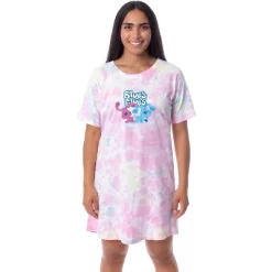 Nickelodeon Blue's Clues Womens' Magenta Nightgown Sleep Pajama Shirt Multicolored -Cozy Nights Sales Store GUEST f61b245b 087c 4604 8864 6b406623f61a