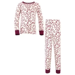 Touched By Nature Toddler And Kids Girl Organic Cotton Tight-Fit Pajama Set, Berry Branch -Cozy Nights Sales Store GUEST f678aeb9 a1a5 4540 b43e 1ccef76abedf