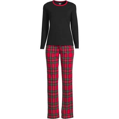Lands' End Women's Tall Knit Pajama Set Long Sleeve T-Shirt And Pants 15 Lands' End Women's Tall Knit Pajama Set Long Sleeve T-Shirt And Pants - Image 15