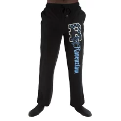 Harry Potter R Ravenclaw Logo Print Men's Sleep Pajama Pants