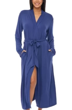 Women's Classic Soft Knit Long Lounge Robe With Pockets -Cozy Nights Sales Store GUEST f6eb3651 bd18 4468 9122 a2b47dd8e307