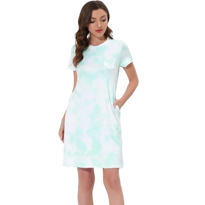 Cheibear Womens Sleepwear Pajama Dress With Pockets Nightshirt Lounge Nightgown 5 Cheibear Womens Sleepwear Pajama Dress With Pockets Nightshirt Lounge Nightgown - Image 5