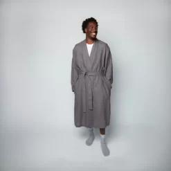 100% French Linen Unisex Bathrobe | BOKSER HOME -Cozy Nights Sales Store GUEST f7987a76 ec14 400c bf87 2287684a6705