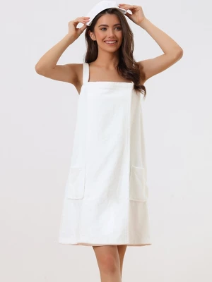 Cheibear Womens Towel Wrap Bathrobe Spa Towels Robe With Adjustable Closure For Gym Shower 1 Cheibear Womens Towel Wrap Bathrobe Spa Towels Robe With Adjustable Closure For Gym Shower