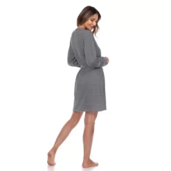 Women's 3 Piece Striped Pajama & Robe Set - White Mark -Cozy Nights Sales Store GUEST f80281f2 bb57 44eb 9b13 dc6e87bfed4f