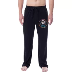 Disney Mens' Coco Movie Remember Me Sleep Pajama Pants Loungewear Black -Cozy Nights Sales Store GUEST f9b8fd03 7470 486e 8137 1c96bd1436b0