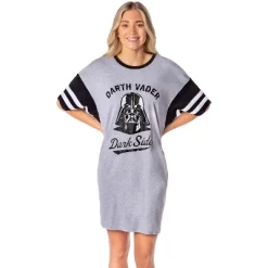 Star Wars Womens' Distressed Darth Vader Nightgown Sleep Pajama Shirt Grey -Cozy Nights Sales Store GUEST fa6b5d23 9cba 4d59 af19 6fa7fc922487