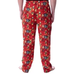 Elf The Movie Men's Cotton Headed Ninny Muggins Loungewear Pajama Pants Red