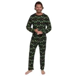 Leveret Mens Two Piece Cotton Halloween Pajamas -Cozy Nights Sales Store GUEST fb4d2a30 3e9b 45d0 bb6d dd045e7e2286