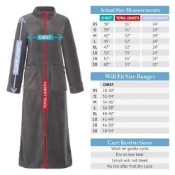 Women's Zip Up Fleece Robe, Soft Warm Plush Zipper Bathrobe -Cozy Nights Sales Store GUEST fb6c2507 9f6f 4335 b672 081d643217e0