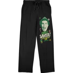 Elf "OMG! Santa! I Know Him! Men's Black Graphic Sleep Pajama Pants 9 Elf "OMG! Santa! I Know Him! Men's Black Graphic Sleep Pajama Pants -Cozy Nights Sales Store GUEST fbdb7577 0c26 4a27 9ce6 c3bfdaa8afcc