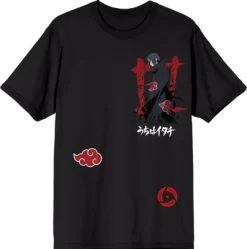 Naruto Akatsuki Clan Men's Short Sleeve Shirt & Sleep Shorts Set
