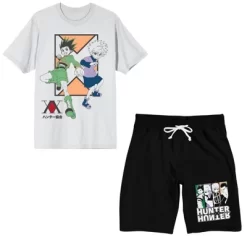 Hunter X Hunter Gon Freecss And Killua Men's Short Sleeve Shirt & Sleep Shorts Set -Cozy Nights Sales Store GUEST fc4100a8 d357 4787 92c3 ef0769ca8825