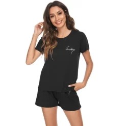 Cheibear Womens Sleepwear Crew Neck Nightwear With Shorts Loungewear Pajama Set 21 Cheibear Womens Sleepwear Crew Neck Nightwear With Shorts Loungewear Pajama Set -Cozy Nights Sales Store GUEST fd01046e 1132 46db afe6 bd42f9fb5229