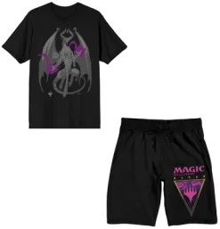 Magic The Gathering Nicol Bolas Men's Short Sleeve Shirt & Sleep Shorts Set 9 Magic The Gathering Nicol Bolas Men's Short Sleeve Shirt & Sleep Shorts Set -Cozy Nights Sales Store GUEST fda50e2e 9121 4c03 ba87 baabfb8efbf8