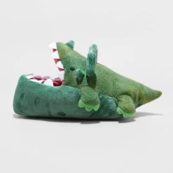 Boys' Dylan Dinosaur Ankle Biter Slippers - Cat & Jack™ Green