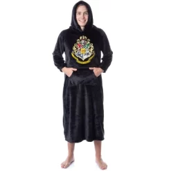 Harry Potter Hogwarts Adults Wearable Blanket Pullover Robe Mens' Womens' Black -Cozy Nights Sales Store GUEST fff6dfee 40ec 4d71 b8e2 75f8b3fd19e9